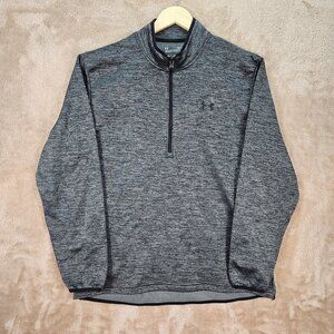 Under Armour Quarter Zip Sweatshirt Loose Fit Gray Long Sleeve Men's Size XL